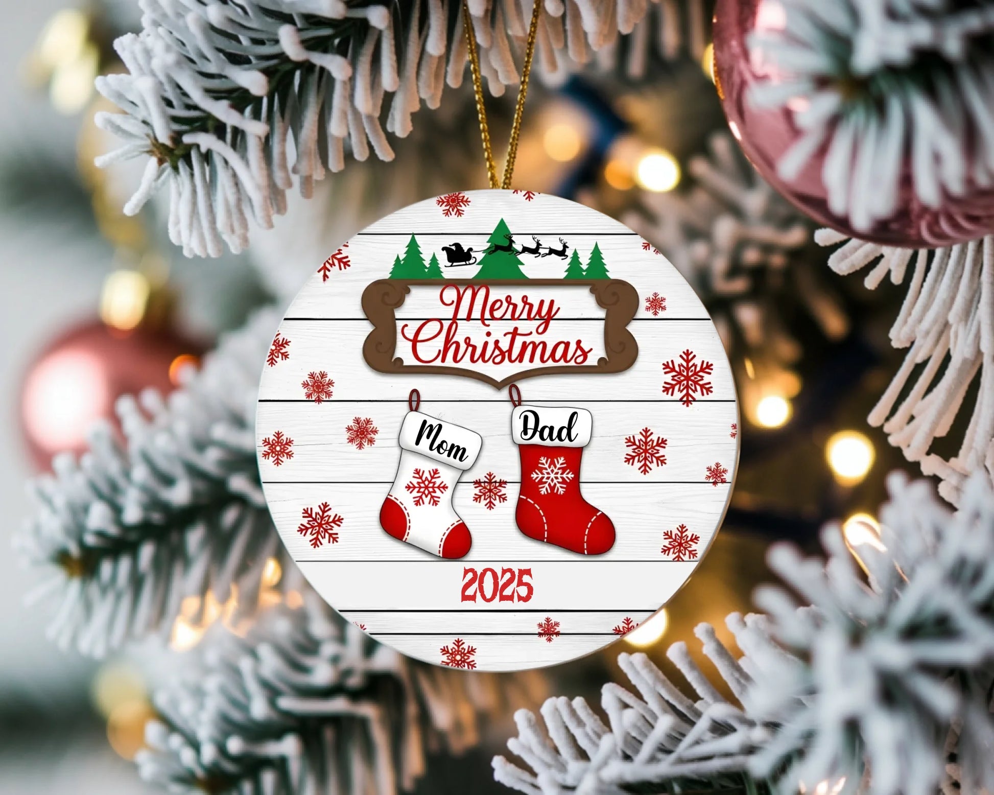 78. Ornament Christmas Mockup, White Round Ceramic Christmas Ornament, Printi_4688_3750