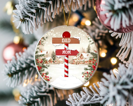 78. Ornament Christmas Mockup, White Round Ceramic Christmas Ornament, Printi_4688_3750