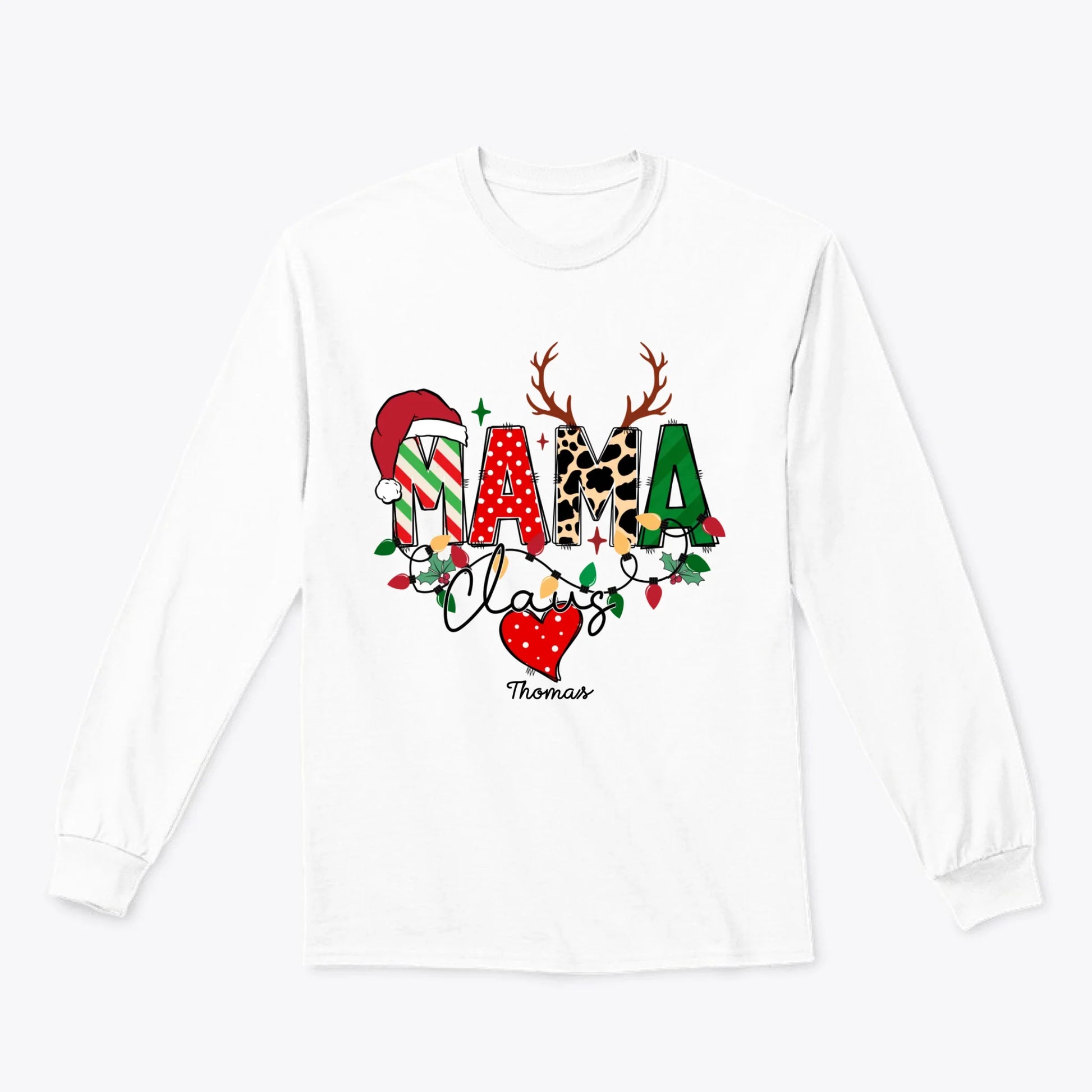 Classic Long Sleeve Tee white font