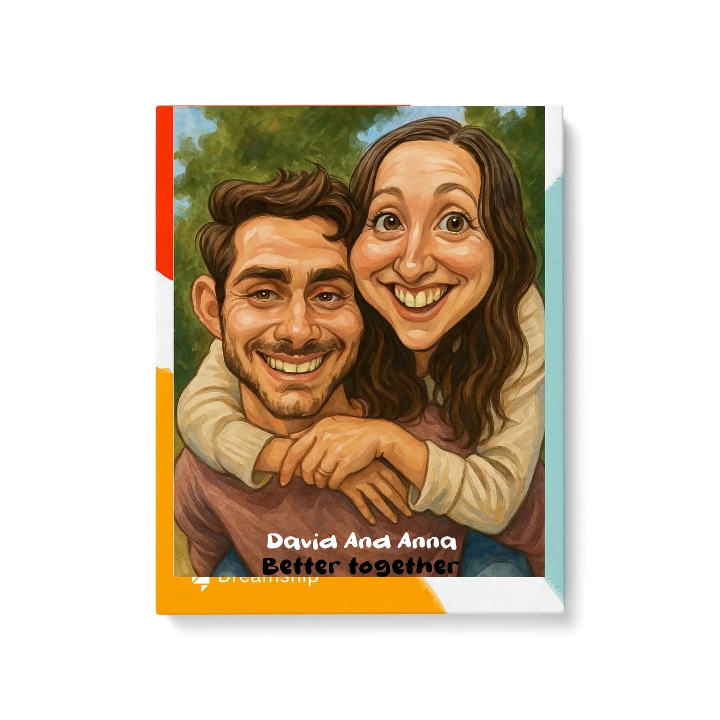 Caricature Funny Couple Portrait