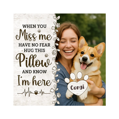 Memorial Personalized Dog Lover Pillow