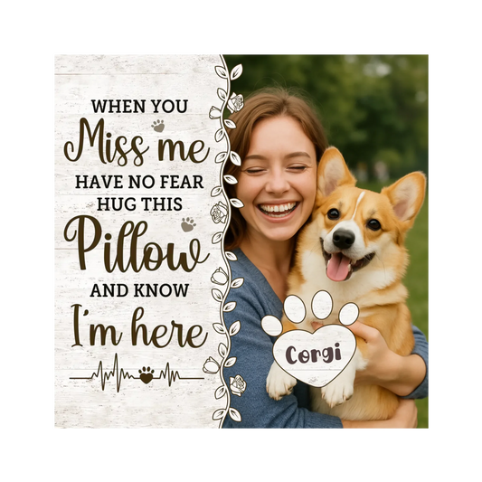 Memorial Personalized Dog Lover Pillow