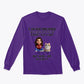 Classic Long Sleeve Tee purple font