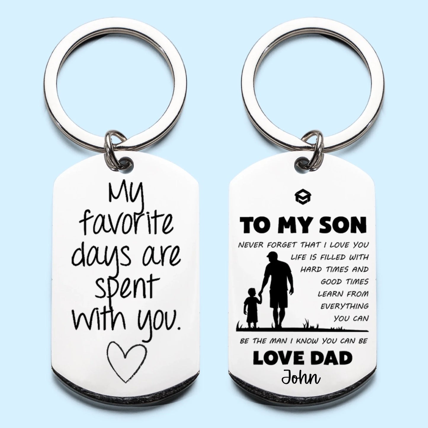 Mockup-Keychain 2-side Engraved