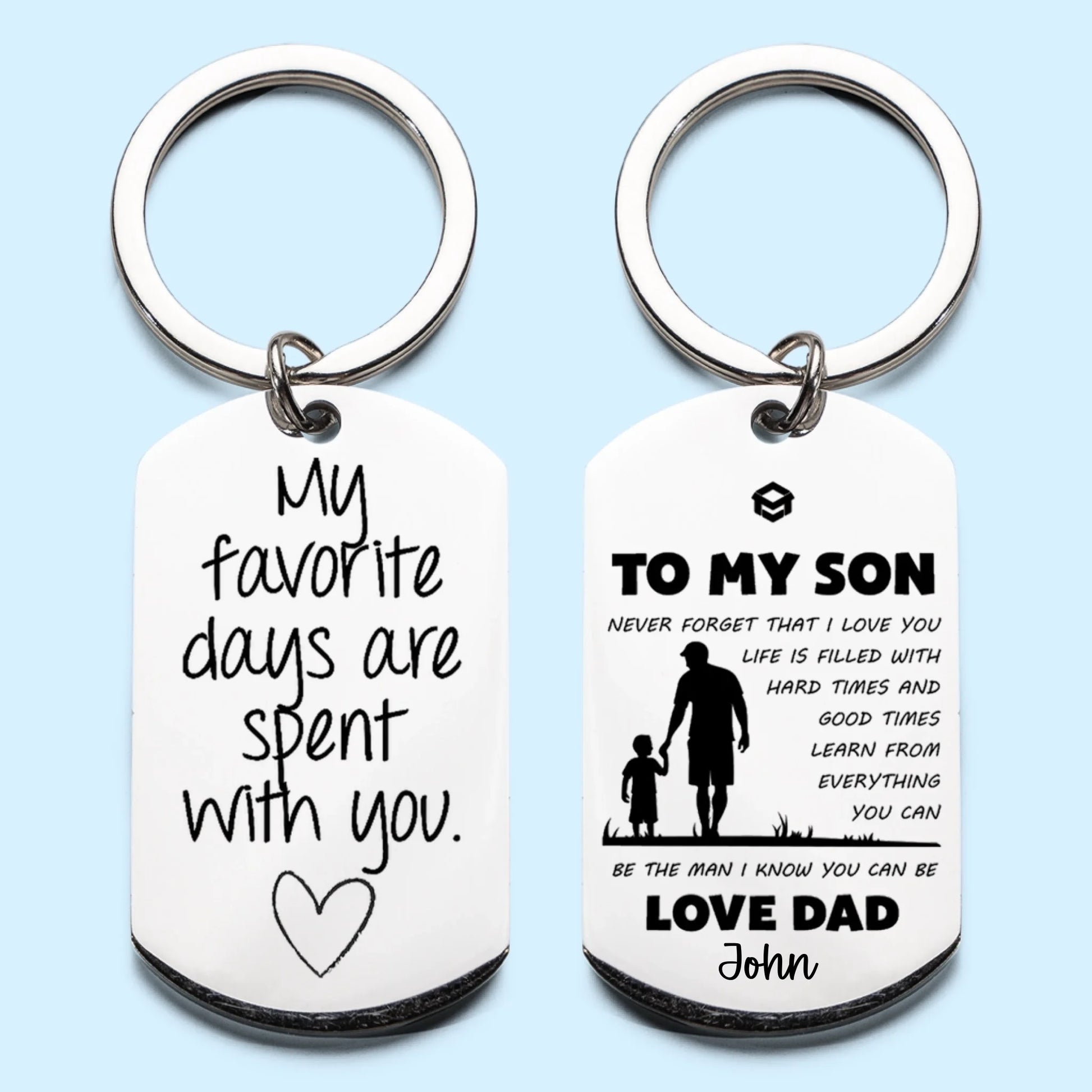 Mockup-Keychain 2-side Engraved