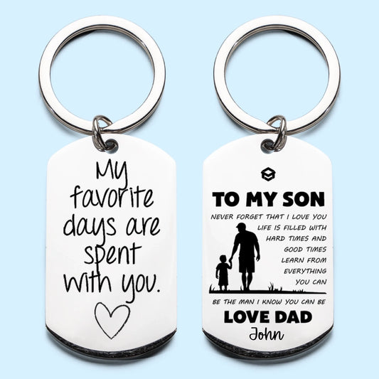 Mockup-Keychain 2-side Engraved