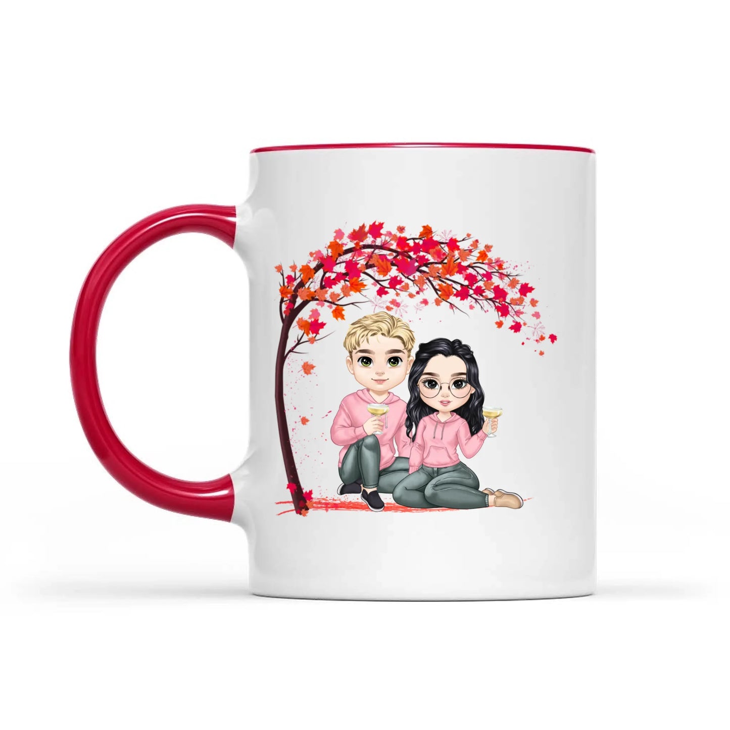 Together Is My Favorite Place To Be - Gift For Couples Valentine, Personalized Mug