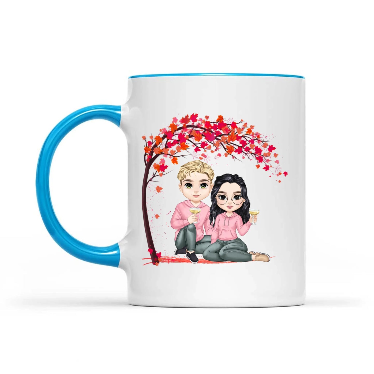 Together Is My Favorite Place To Be - Gift For Couples Valentine, Personalized Mug