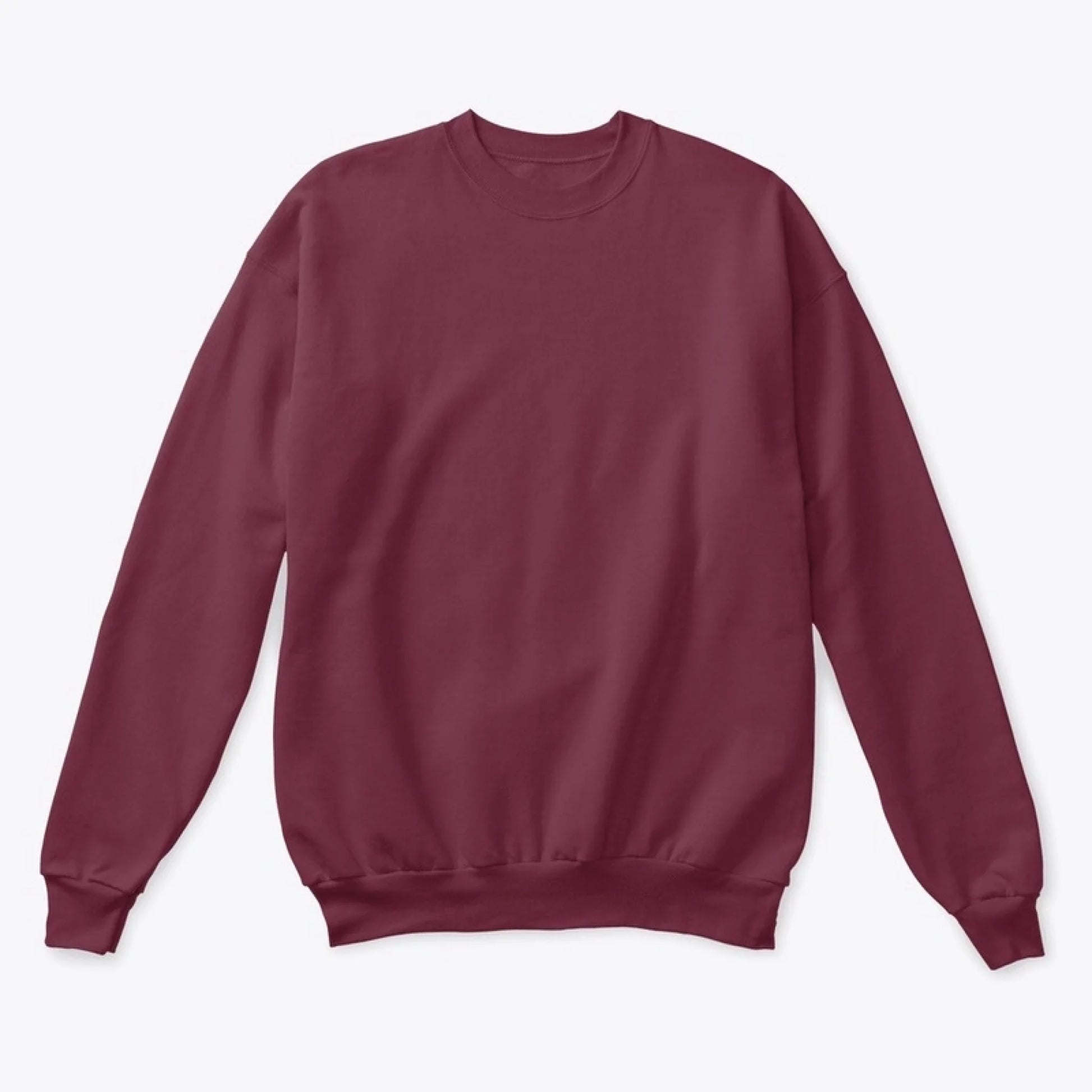 Unisex Classic Crewneck Sweatshirt maroon font