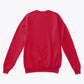 Unisex Classic Crewneck Sweatshirt red back