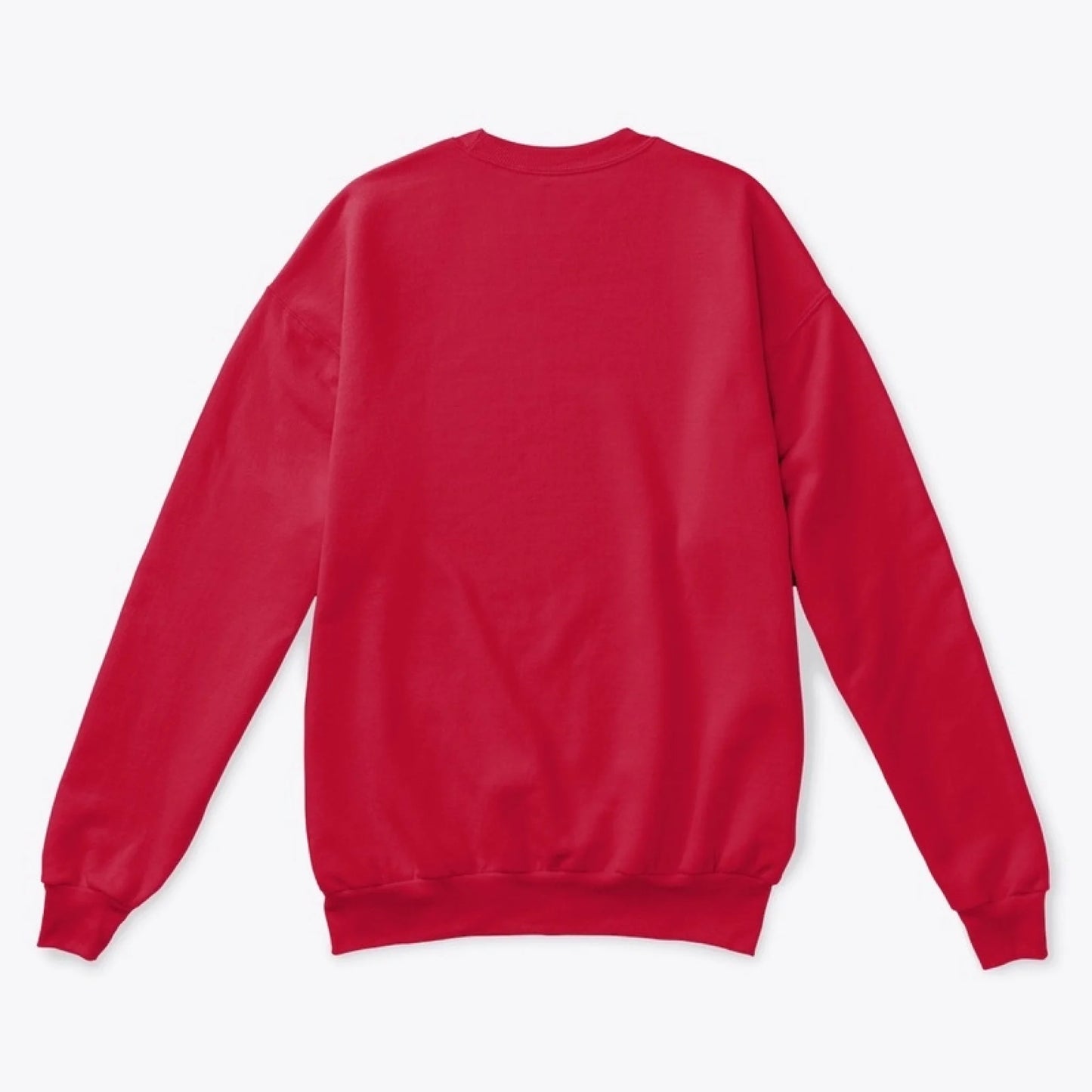 Unisex Classic Crewneck Sweatshirt red back