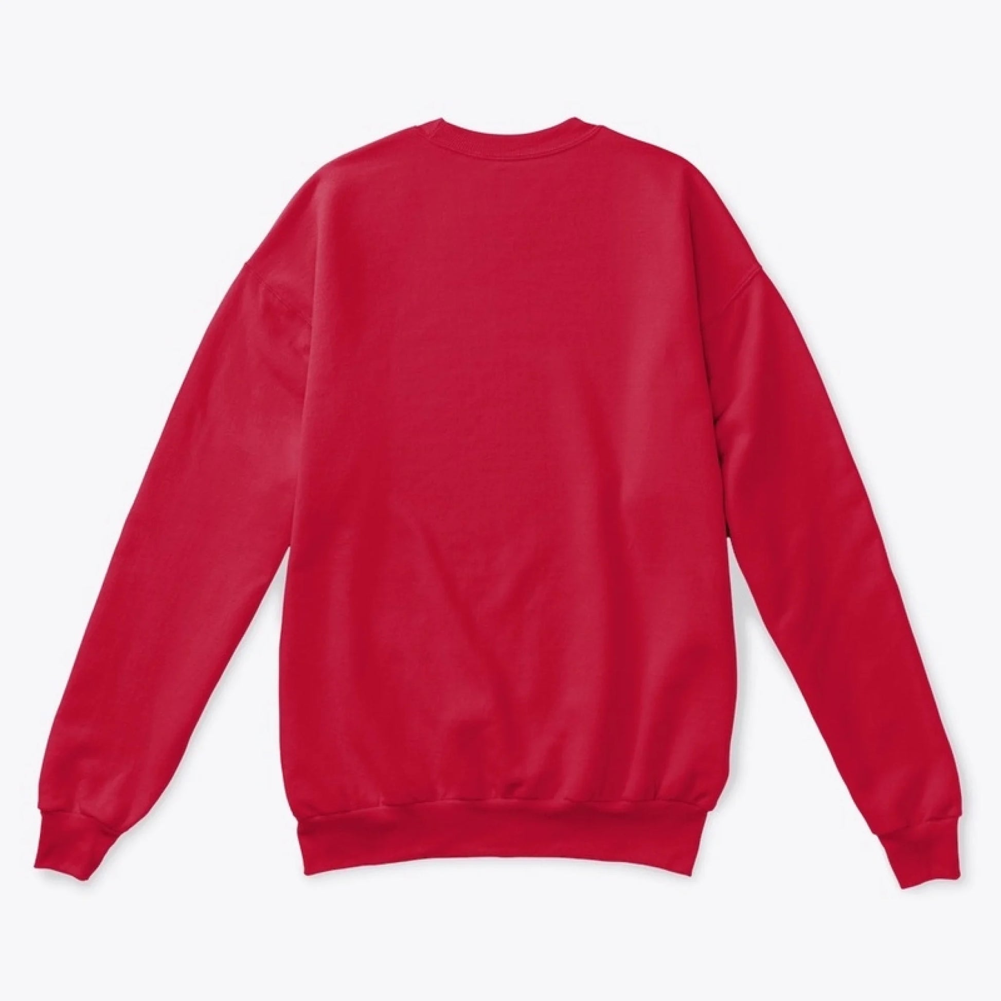 Unisex Classic Crewneck Sweatshirt red back