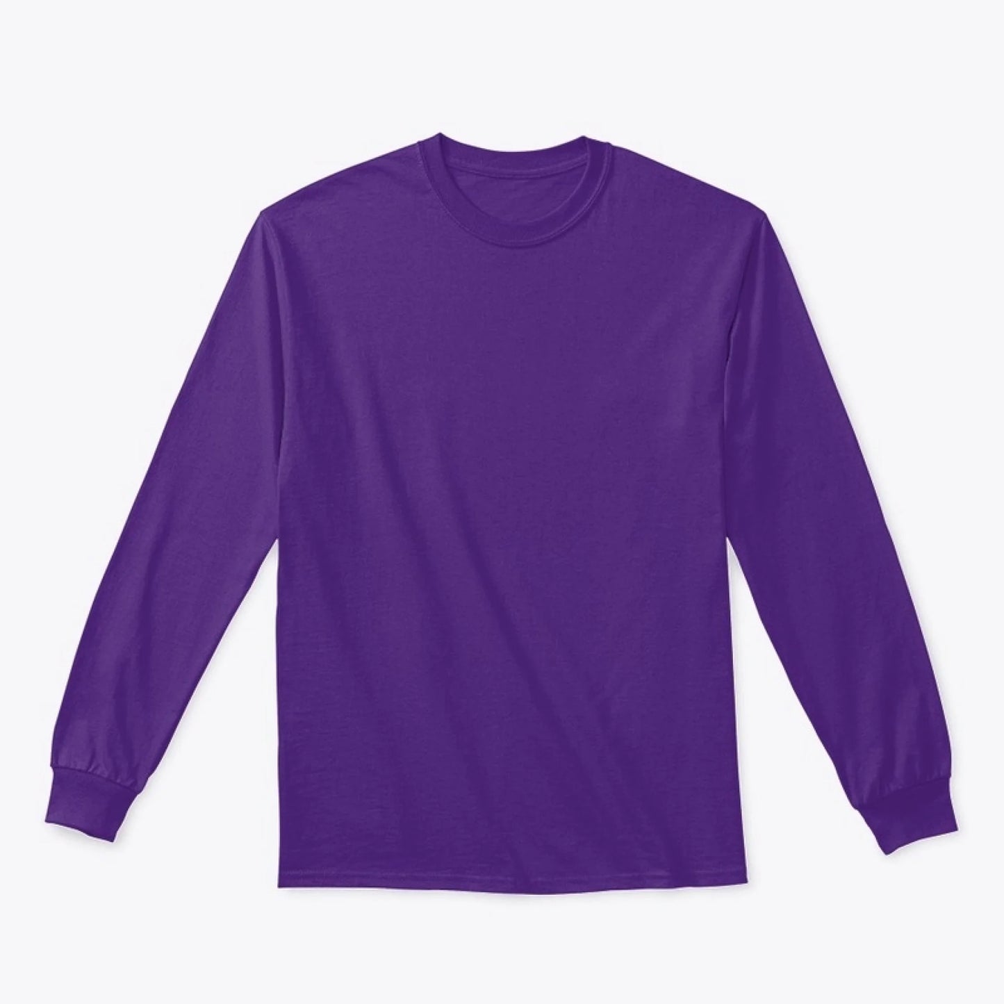 Classic Long Sleeve Tee purple font