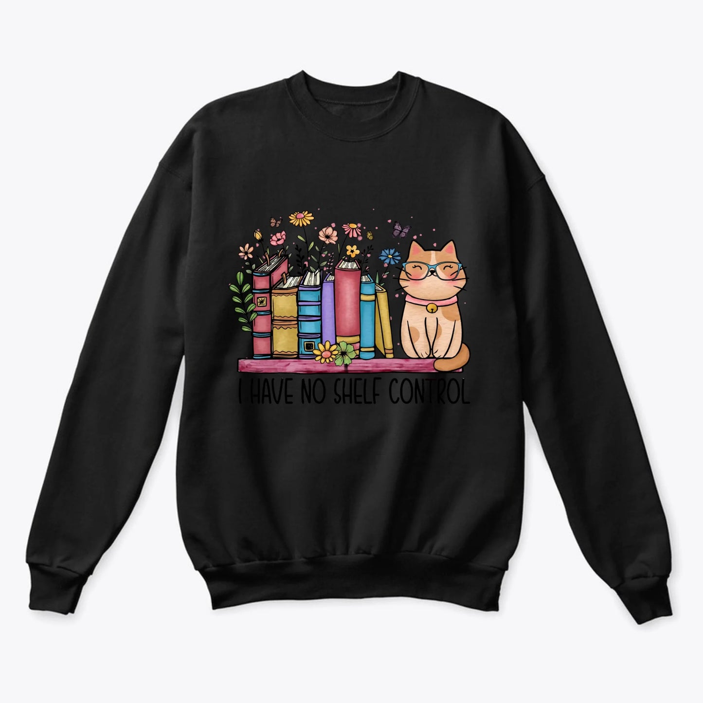 Unisex Classic Crewneck Sweatshirt black font