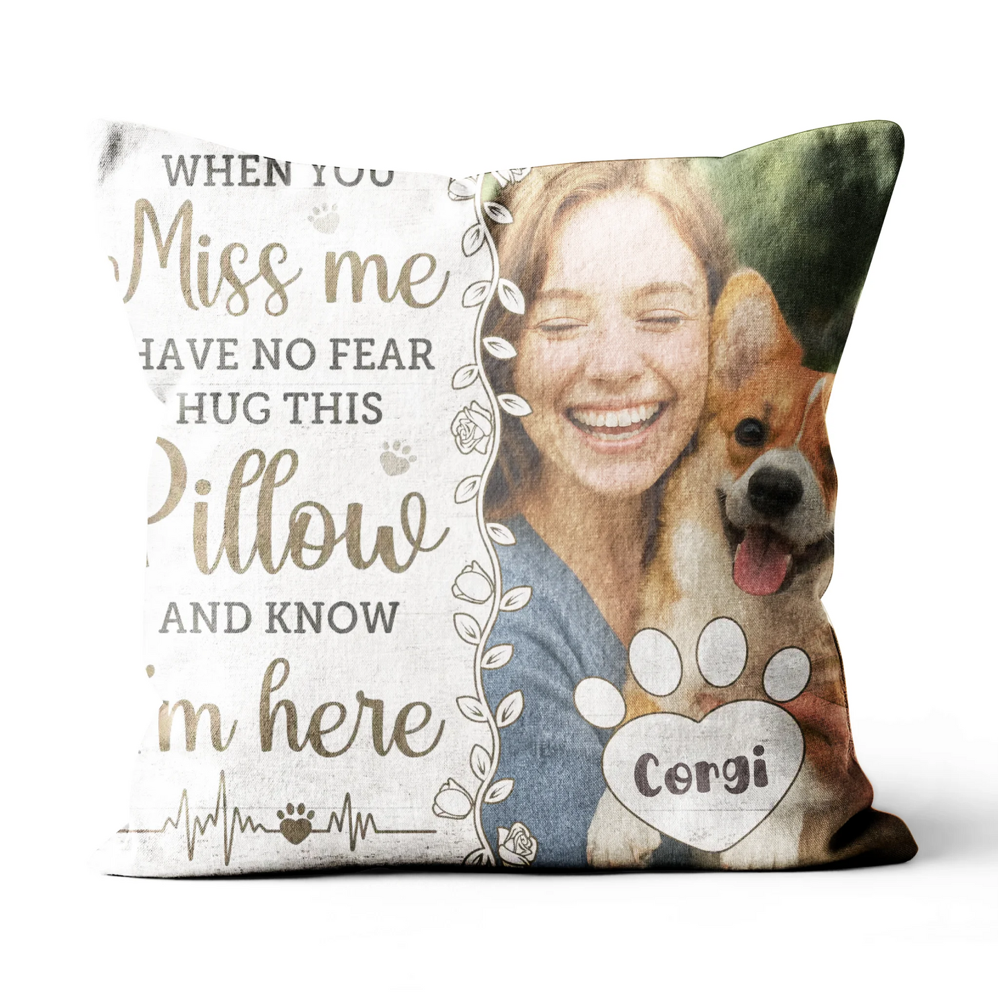 Memorial Personalized Dog Lover Pillow