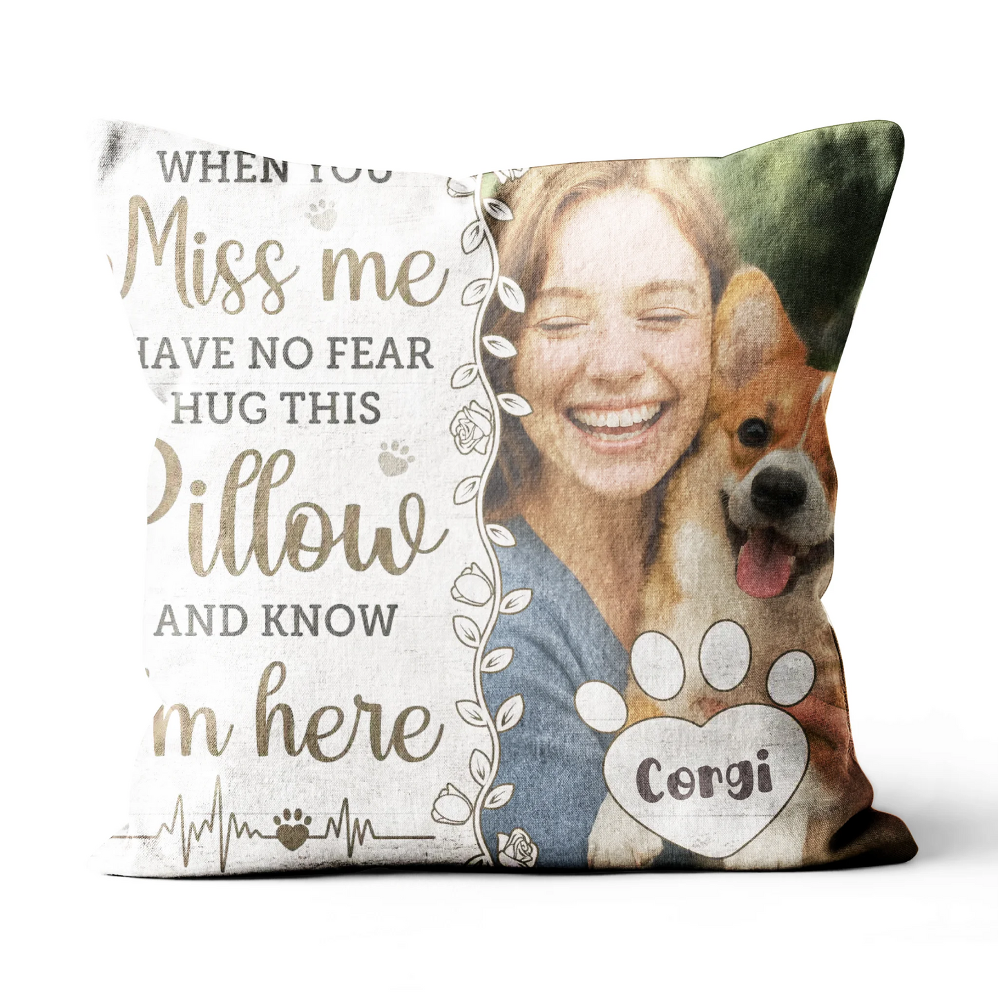 Memorial Personalized Dog Lover Pillow