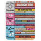 To My Daughter - Personalized Blanket - Loving Gift For Daughter