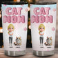 Fluffy Cat Mom 3D Cats And Mom Tumbler
