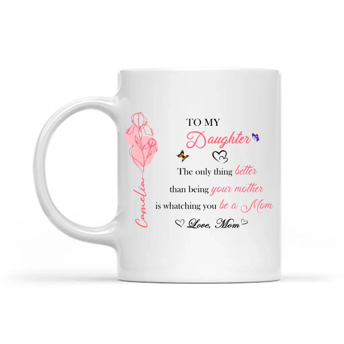 Love Grows Here - Family Personalized Custom Home Decor Mug - Mother's Day, House Warming Gift For Mom, Daughter