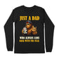 Just A Dad Who Alway Came Back With The Milk Funny Bigfoot Gift For Father's Day Long Sleeve Shirt