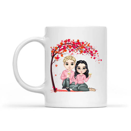 Together Is My Favorite Place To Be - Gift For Couples Valentine, Personalized Mug