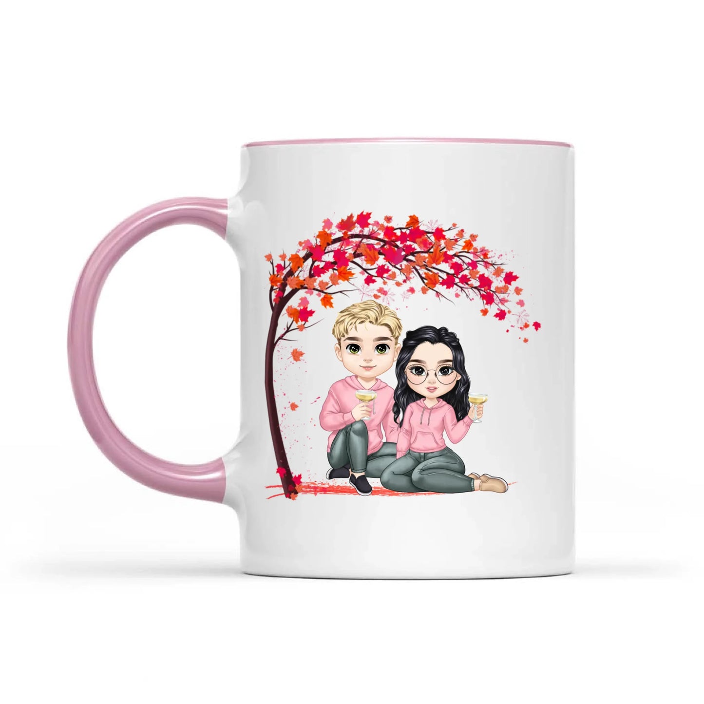 Together Is My Favorite Place To Be - Gift For Couples Valentine, Personalized Mug