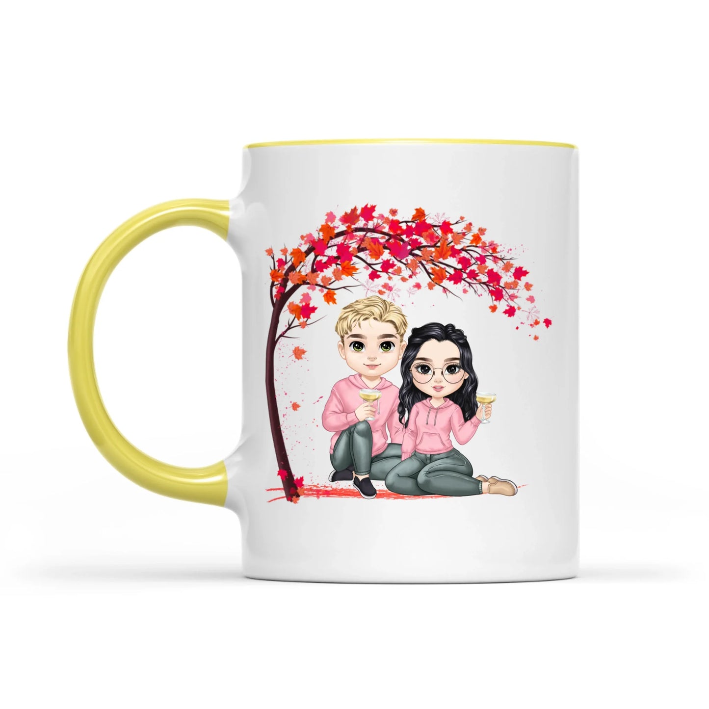 Together Is My Favorite Place To Be - Gift For Couples Valentine, Personalized Mug