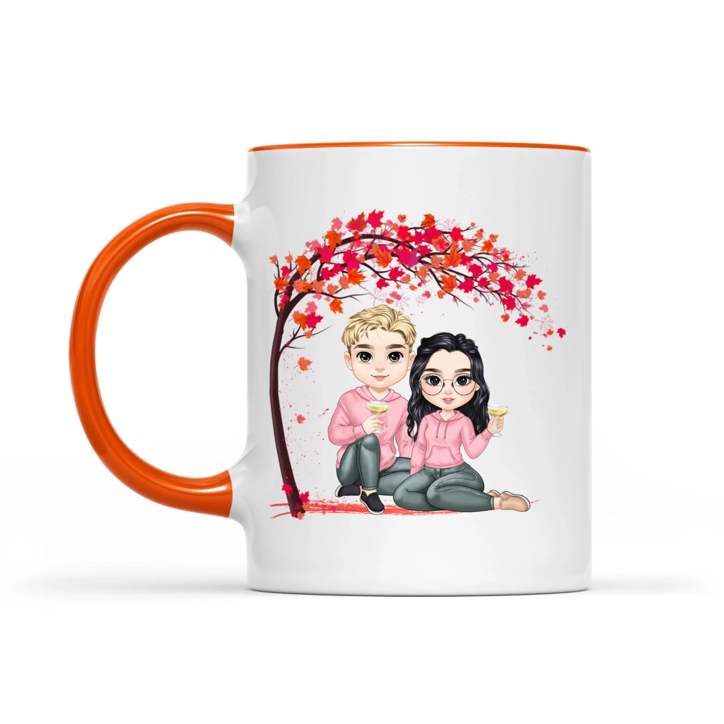 Together Is My Favorite Place To Be - Gift For Couples Valentine, Personalized Mug