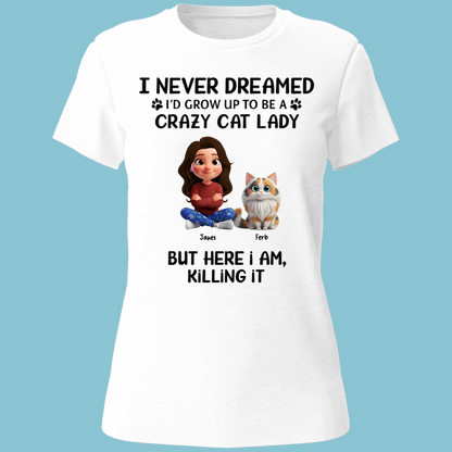 Woman T-Shirt Mockup Font