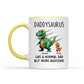 Daddysaurus Grandpasaurus Cute 3D Effect Dinosaurs Personalized Mug