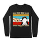 Best Cat Dad Ever Just Ask Peanut, Funny Cat Lover, Gift For Father's Day Long Sleeve T-Shirt
