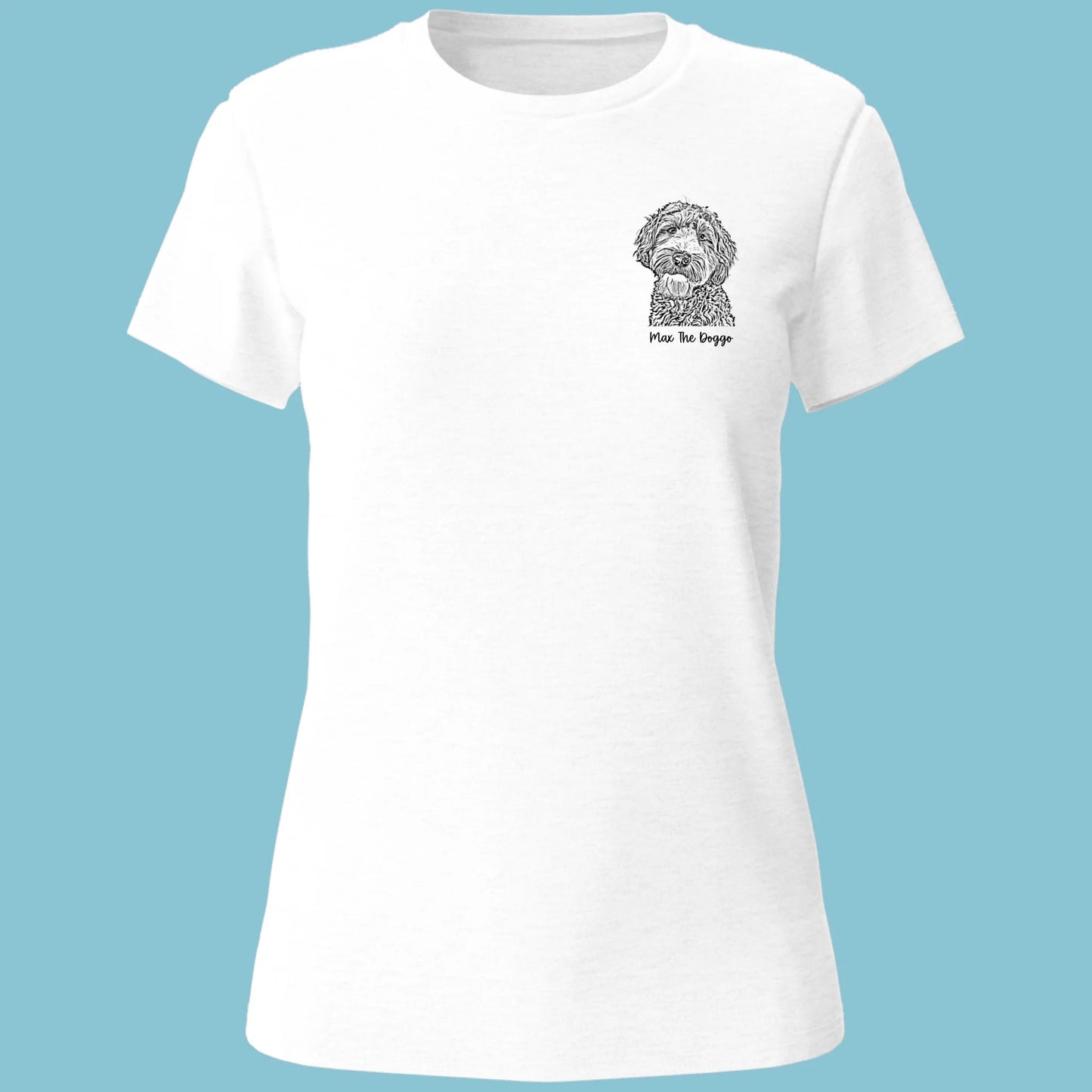 Woman T-Shirt Mockup Font
