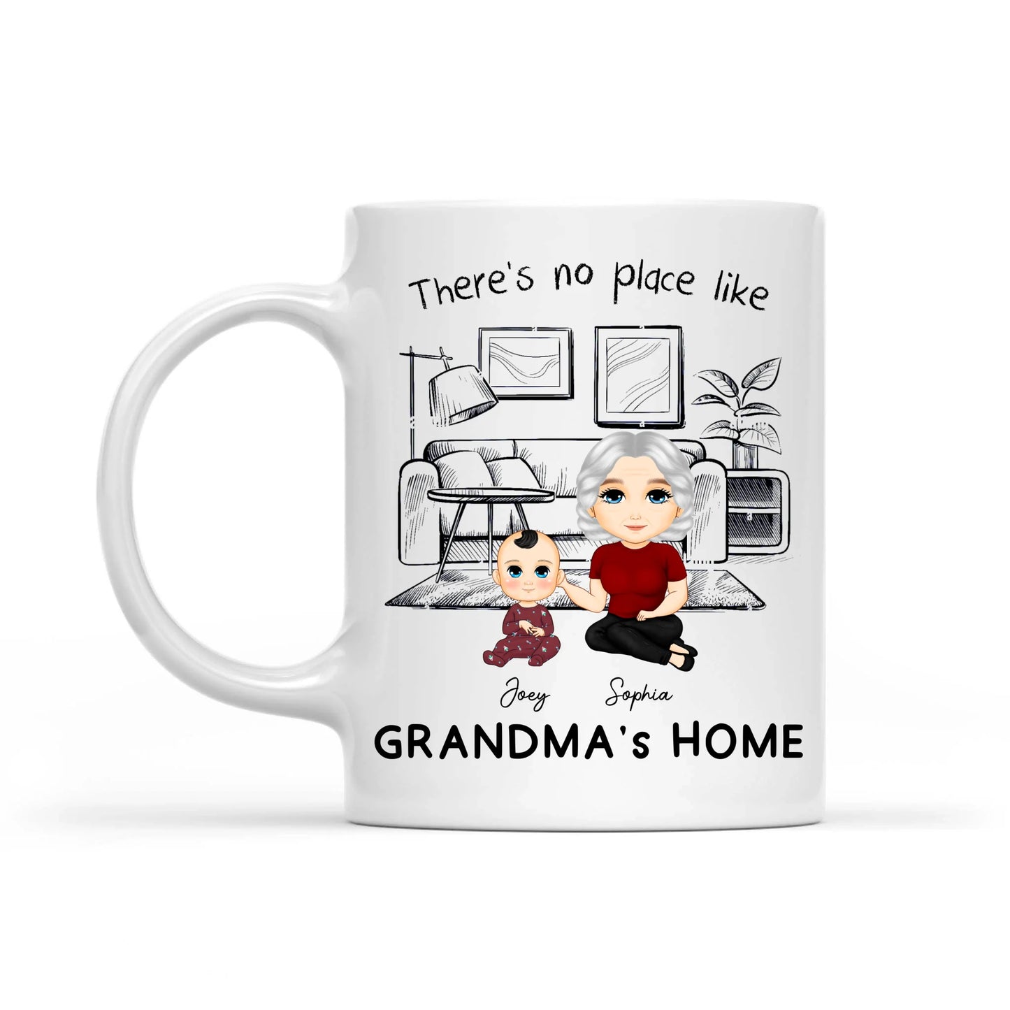 I'm Not Retired - Personalized Grandmother And Grandchild - Gift For Grandmother Mug