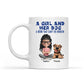 A Girl And Her Dog A Born That Can't Be Broken - Gift For Dog Lover - Persionalized Mug