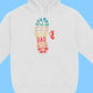 Happy Father's Day To The Best Dad Personalized Dad And Kids Footprints Names Hoodie