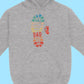 Happy Father's Day To The Best Dad Personalized Dad And Kids Footprints Names Hoodie
