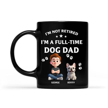 Dog Dad - Dog Mom Personalized Custom Black Mug - Father's Day, Mother's Day, Gift For Dad -  Mom, Pet Owners, Pet Lovers