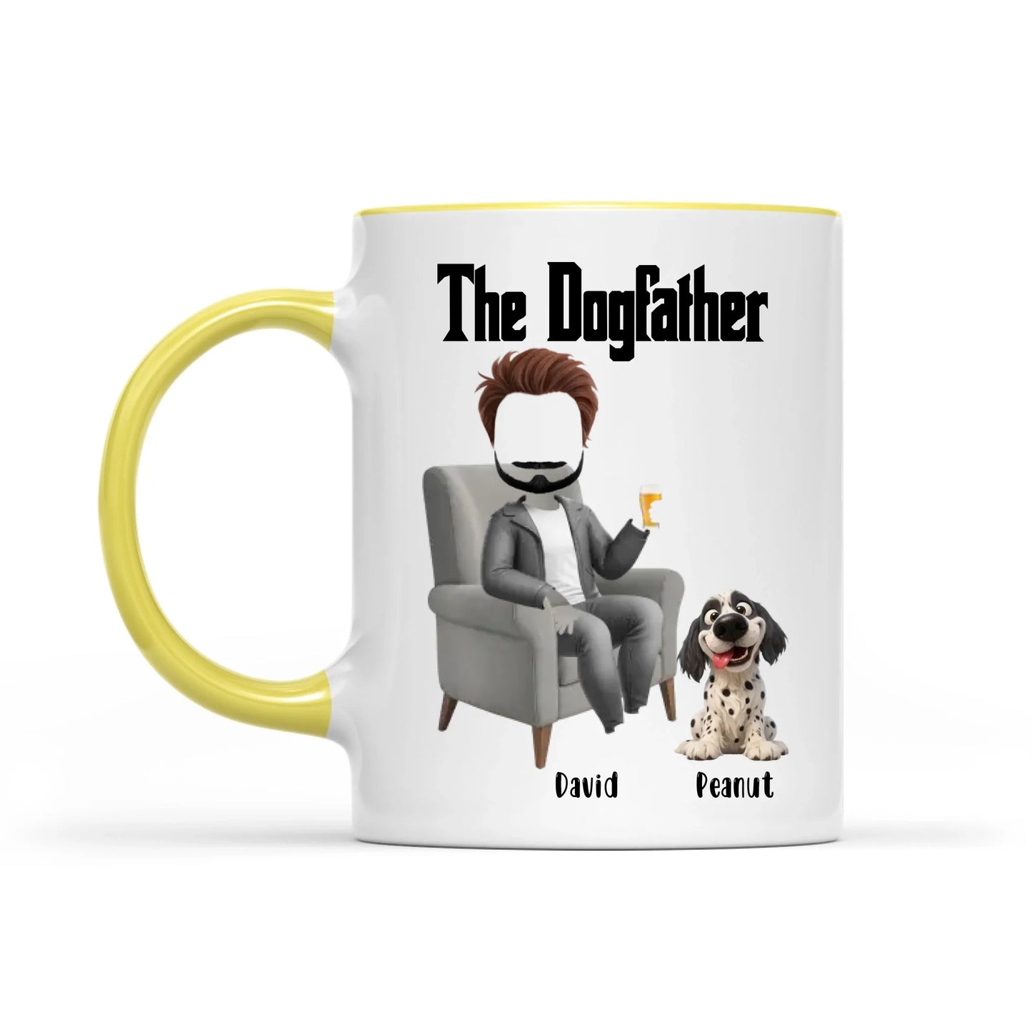 The Dogfather Funny Dad And Dog - Gift For Dad And Dog Lover - Personalized Mug