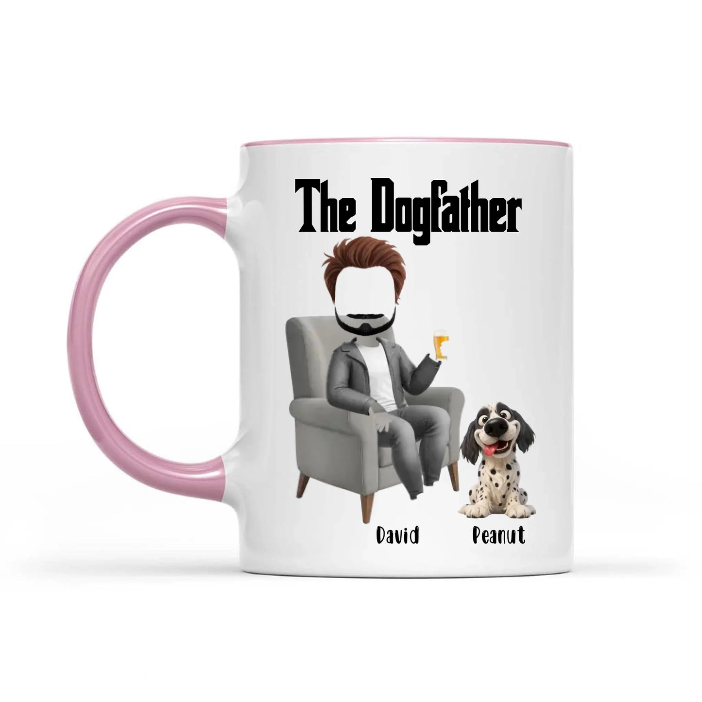 The Dogfather Funny Dad And Dog - Gift For Dad And Dog Lover - Personalized Mug