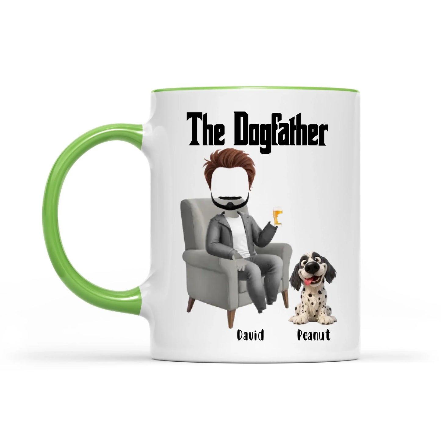 The Dogfather Funny Dad And Dog - Gift For Dad And Dog Lover - Personalized Mug