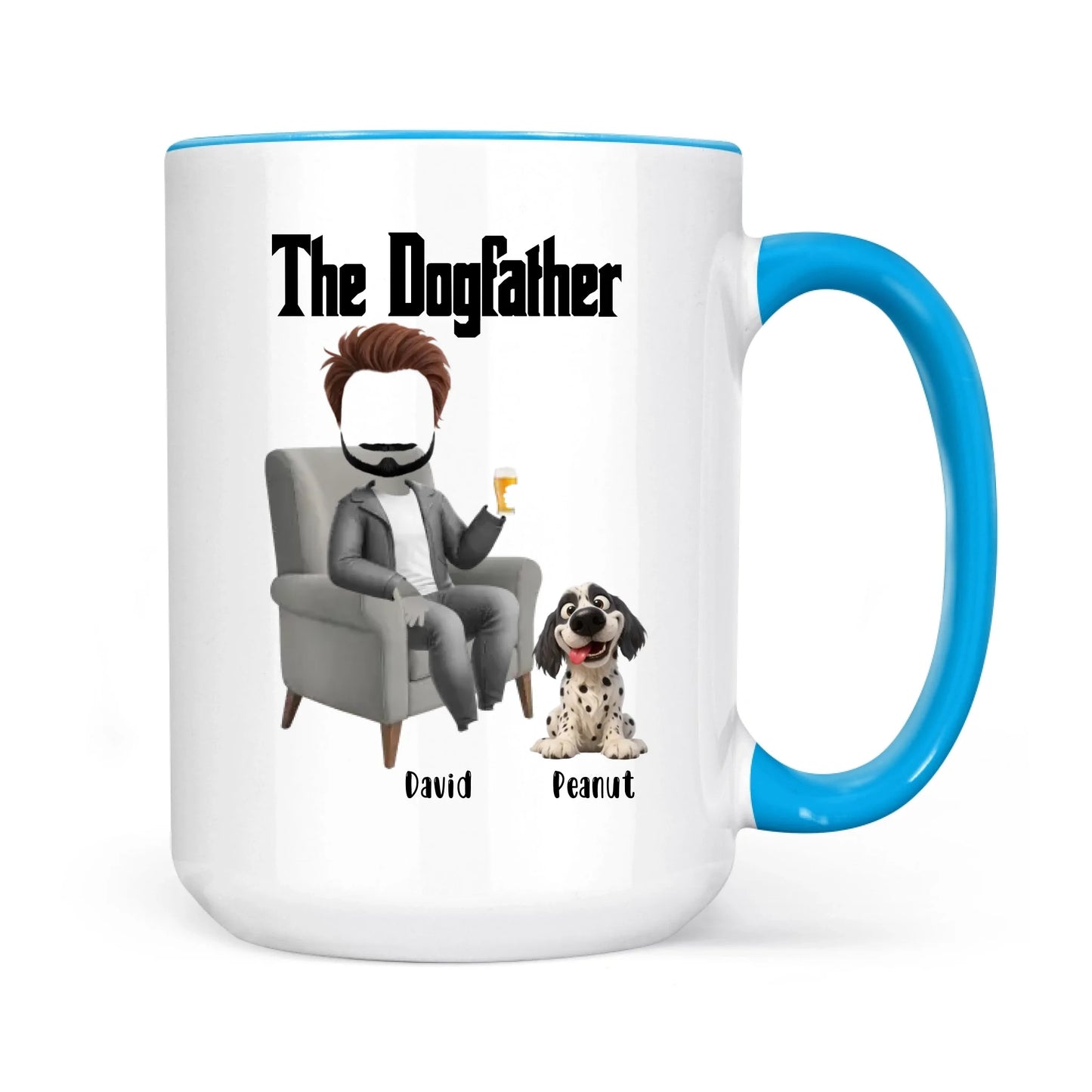 The Dogfather Funny Dad And Dog - Gift For Dad And Dog Lover - Personalized Mug