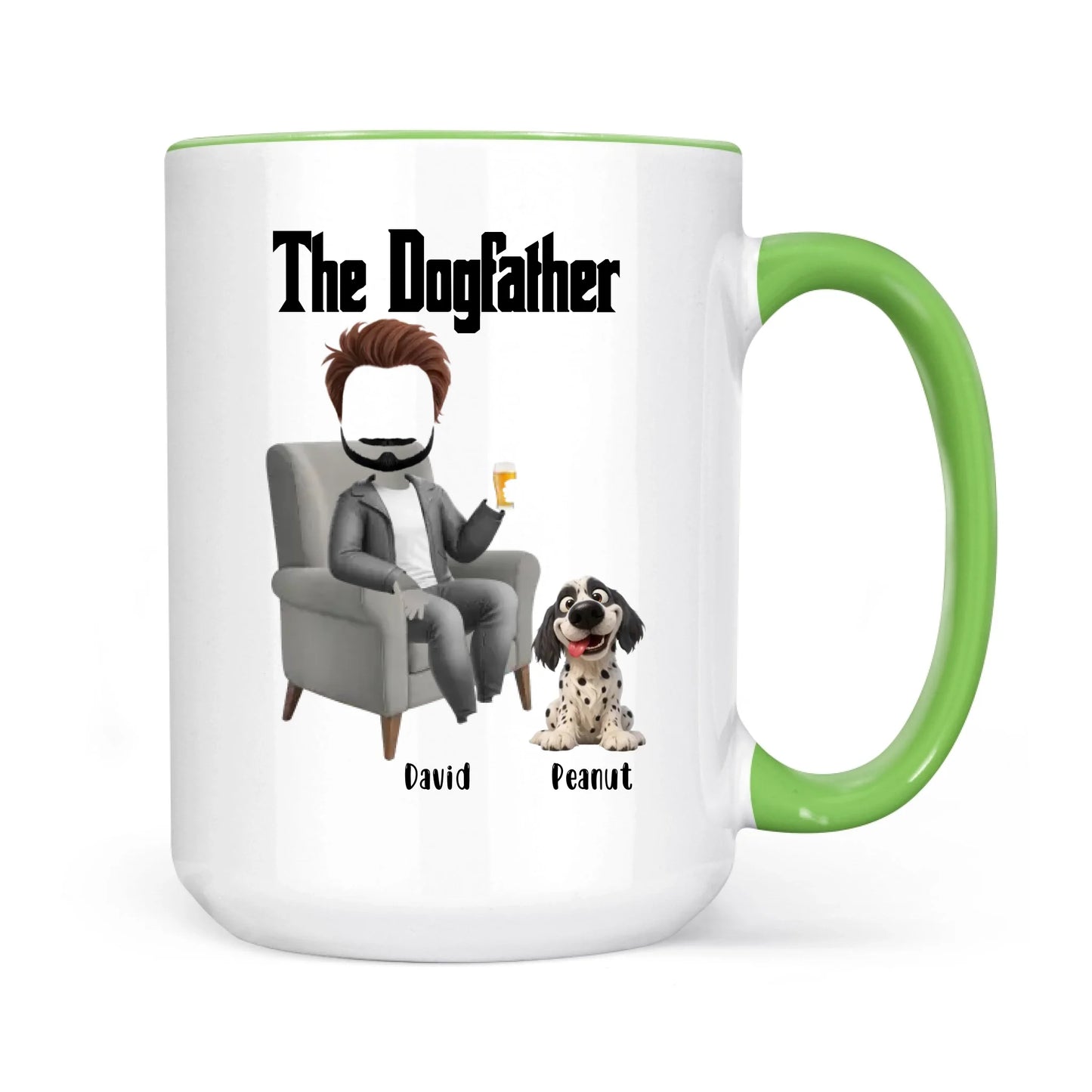 The Dogfather Funny Dad And Dog - Gift For Dad And Dog Lover - Personalized Mug