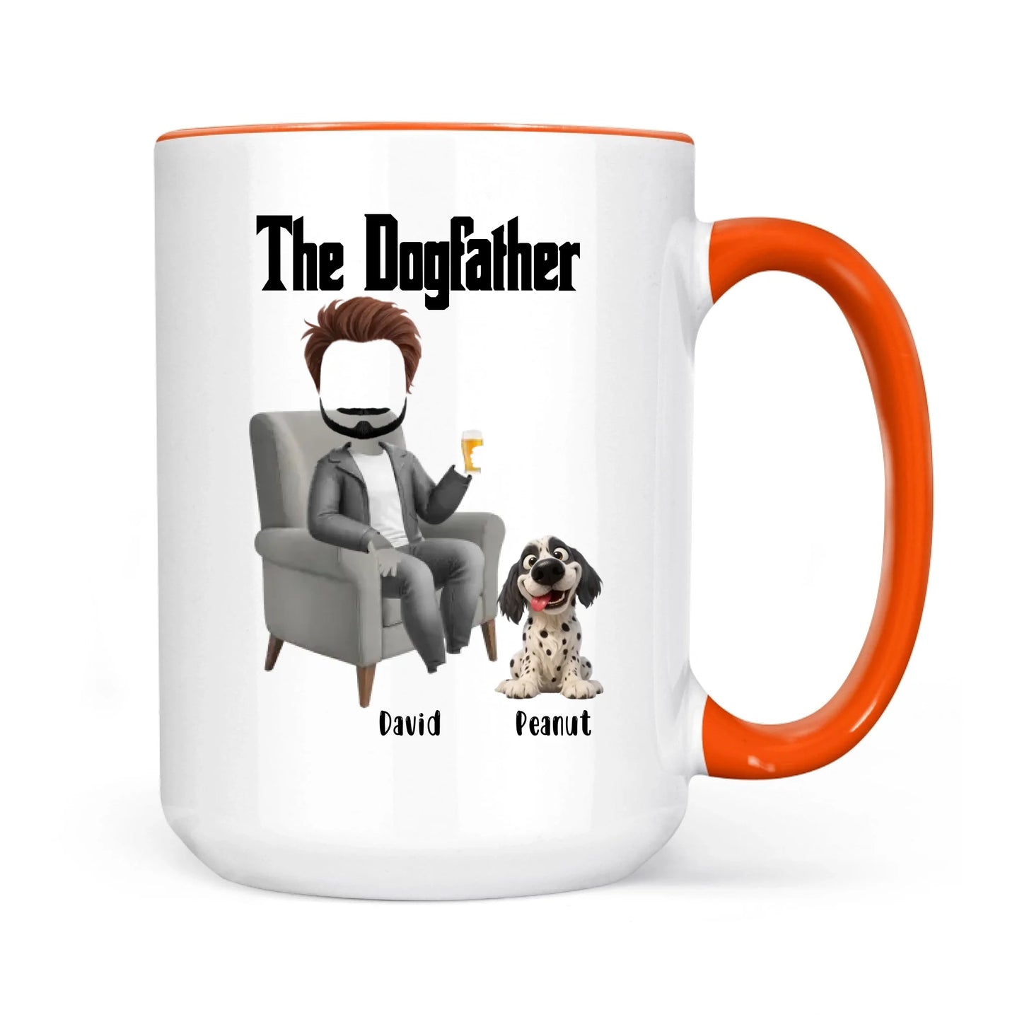 The Dogfather Funny Dad And Dog - Gift For Dad And Dog Lover - Personalized Mug