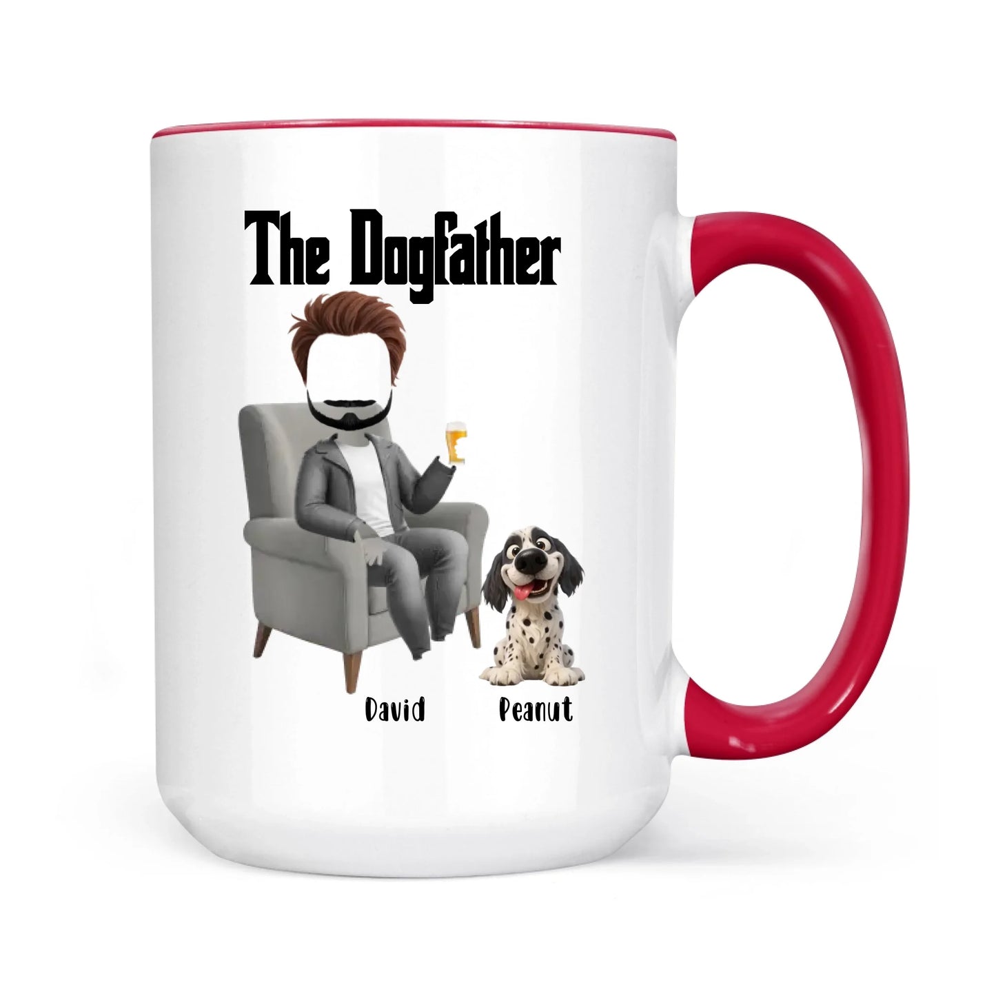 The Dogfather Funny Dad And Dog - Gift For Dad And Dog Lover - Personalized Mug