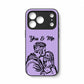 Custom Photo Couple You And Me Bold Sketch Portrait - Gifts For Your Lover - Personalized Clear Phone Case