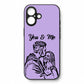 Custom Photo Couple You And Me Bold Sketch Portrait - Gifts For Your Lover - Personalized Clear Phone Case