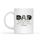 The Best Dad Ever, You Are The World Personalized Photo Mug, Gift For Father's Day