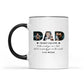 The Best Dad Ever, You Are The World Personalized Photo Mug, Gift For Father's Day