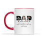 The Best Dad Ever, You Are The World Personalized Photo Mug, Gift For Father's Day