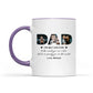 The Best Dad Ever, You Are The World Personalized Photo Mug, Gift For Father's Day